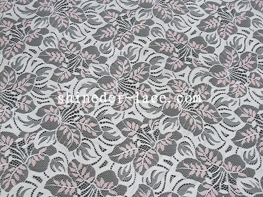 Tela de nylon do laço algodão cor-de-rosa/branco ou cor da personalização para o fato SYD-0182