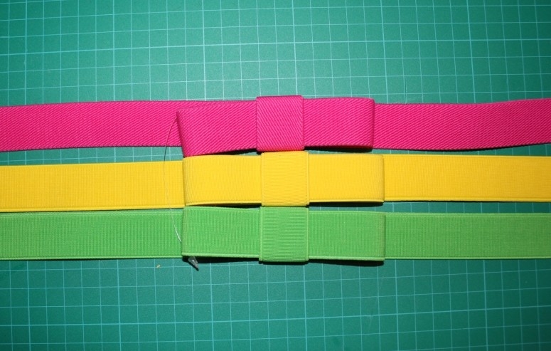 Corrente da cintura do plutônio com as correias de pano das borlas para mulheres no verde cor-de-rosa amarelo, largura de 2cm - de 3cm